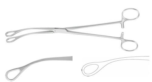 КОРНЦАНГ ФОРЕСТЕР ДЛЯ ТАМПОНІВ/ТКАНИН, ОВАЛЬНИЙ, ВИГНУТИЙ, 245 ММ